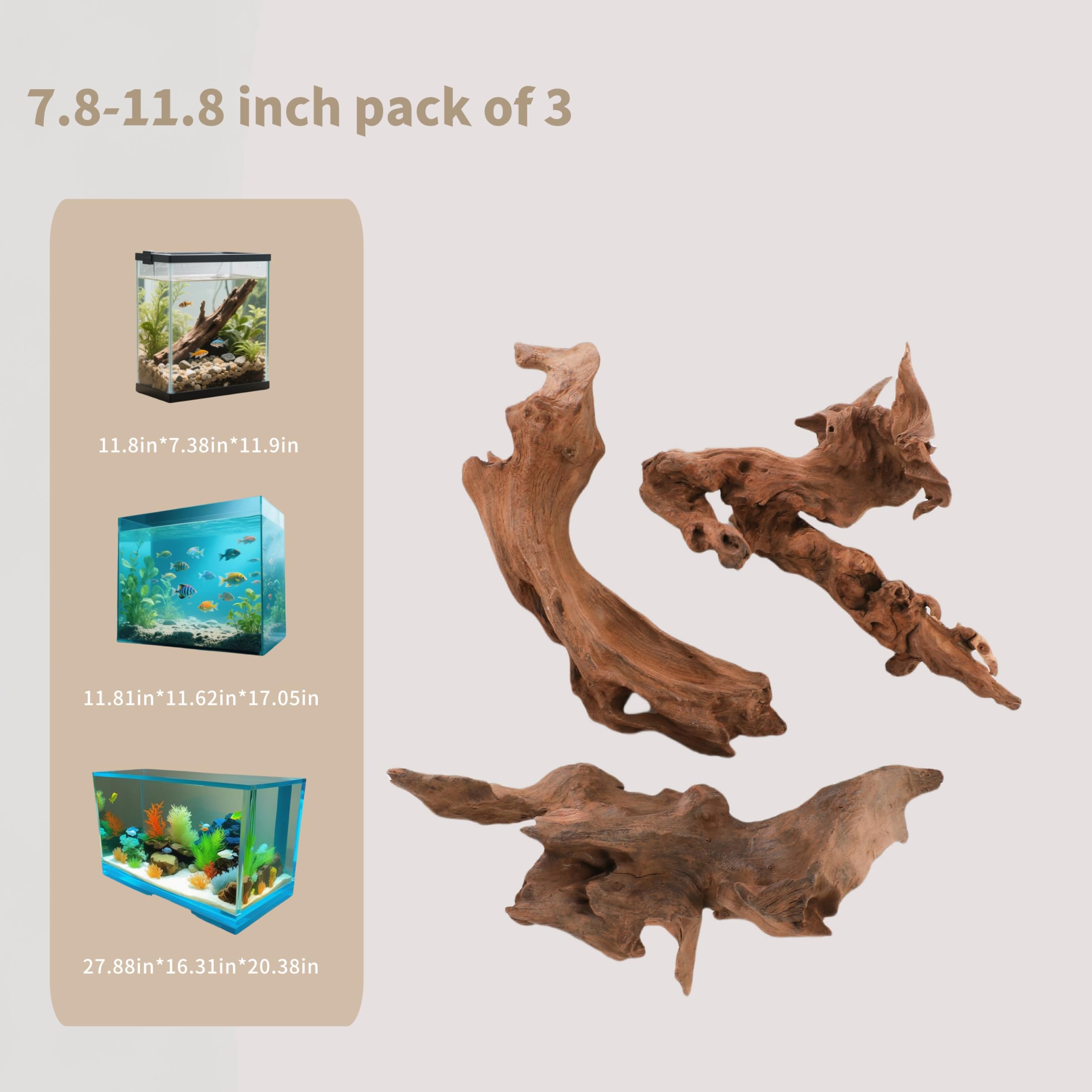 Redfeiyang natural driftwood branch in a tank for an underwater jungle look.