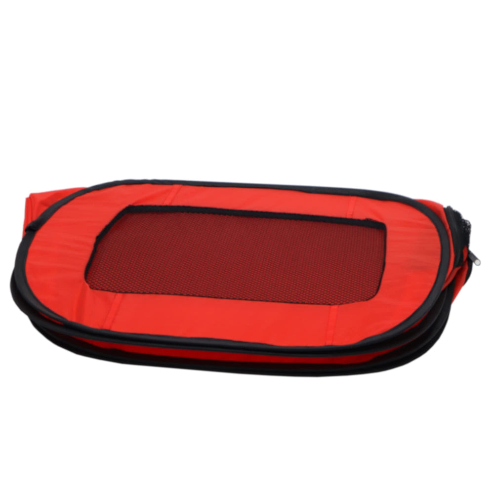 Redmon portable pet crate small supports pets up to 30lbs for containment.
