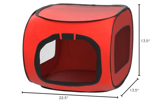 Redmon portable pet crate small creates a cozy refuge during rest or travel.
