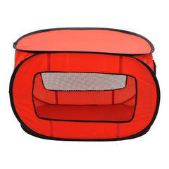Redmon portable pet crate small folded flat for compact storage and easy transport.