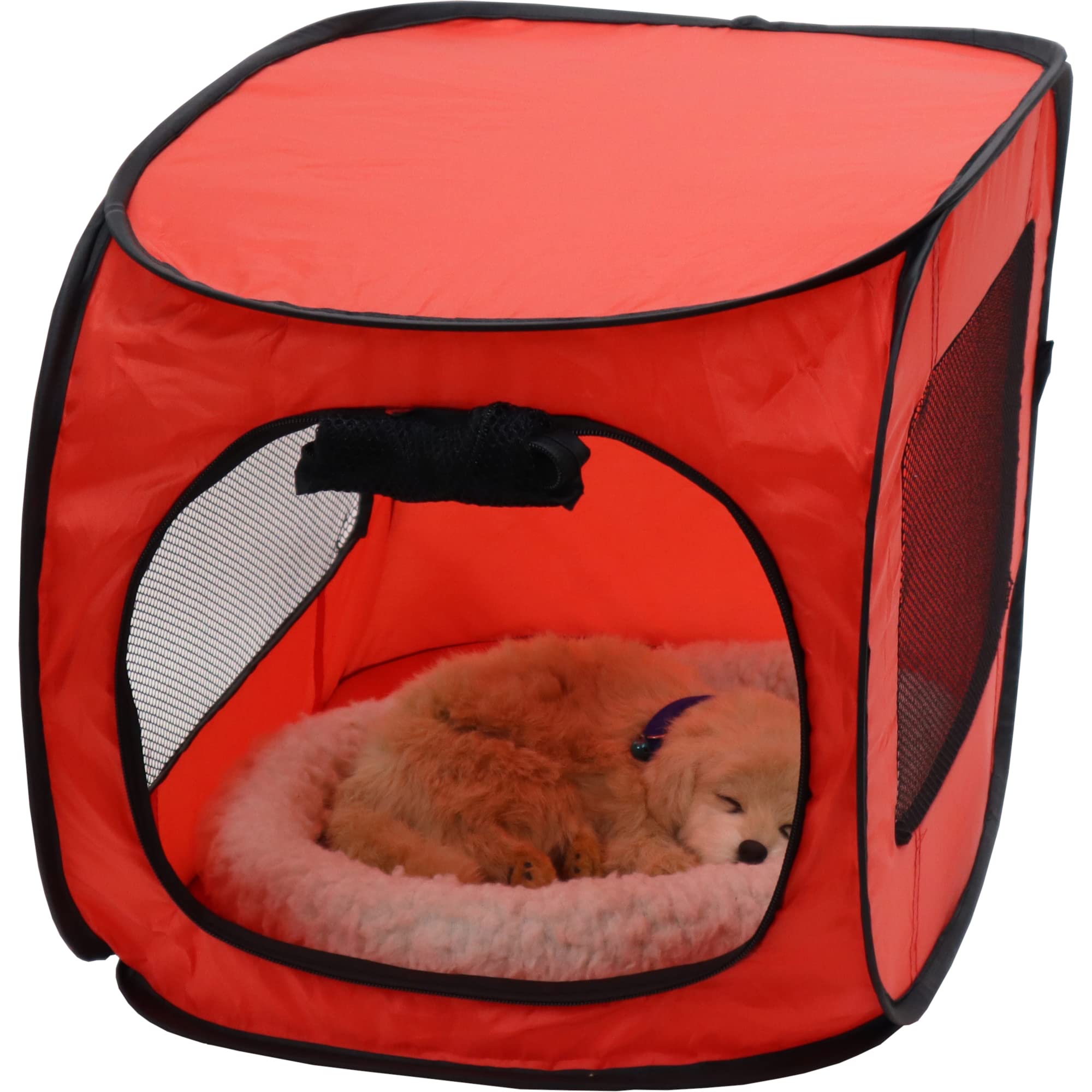Redmon portable pet crate small ideal for road trips, parks, and stays.