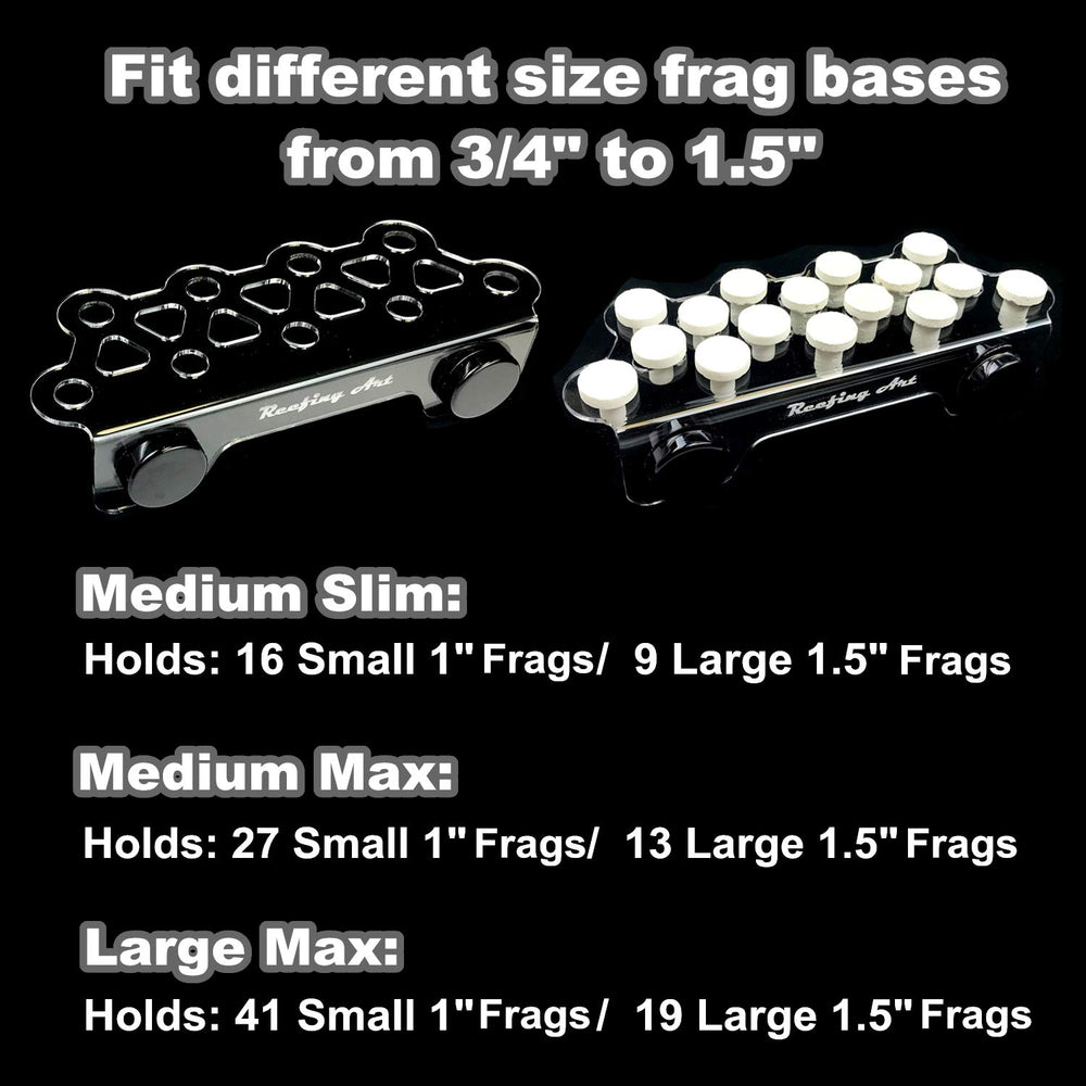 Reefing Art frag rack waterproof sealed magnets keeps frag plugs protected in humidity.