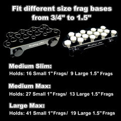 Reefing Art frag rack waterproof sealed magnets keeps frag plugs protected in humidity.