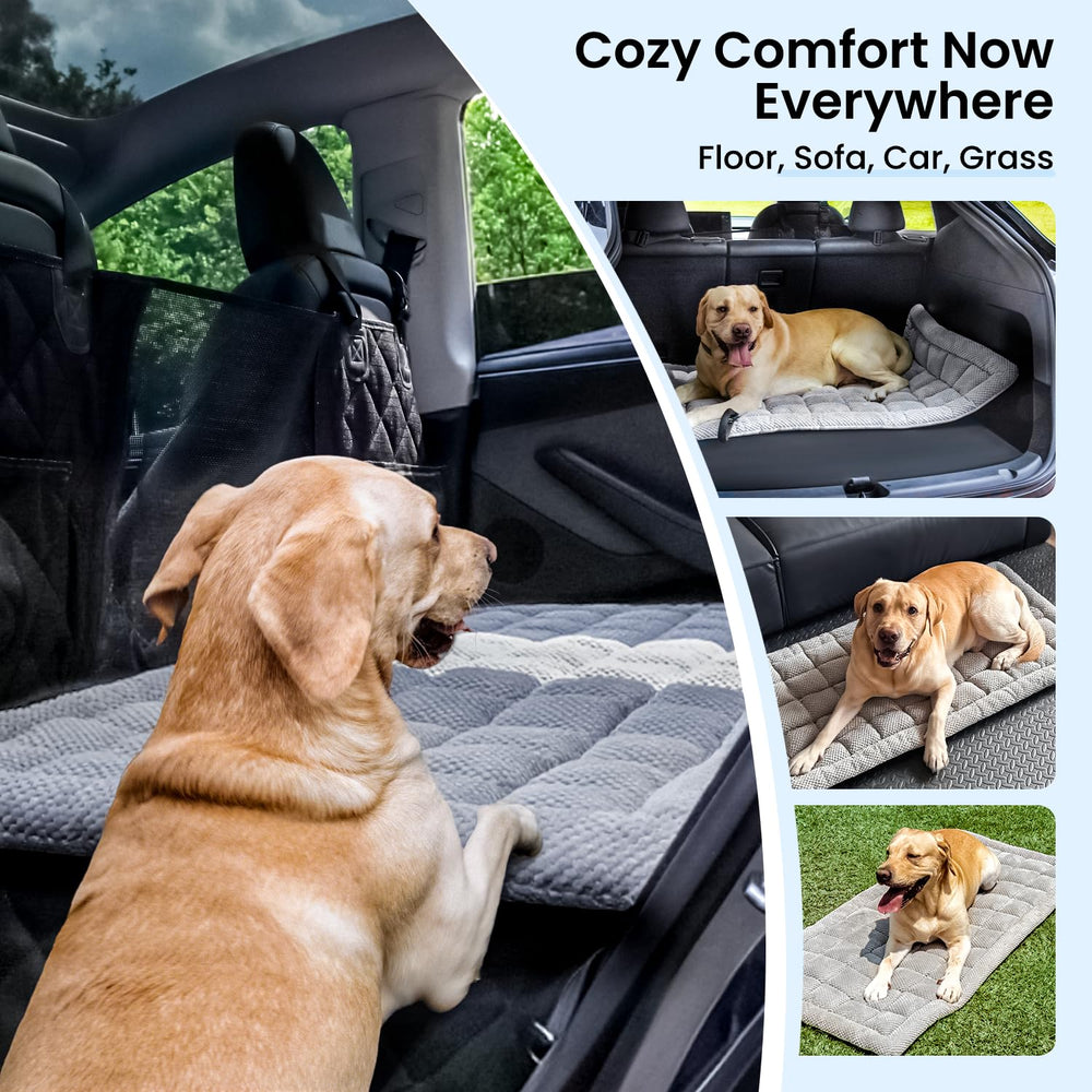 REEVAA Dog Bed Mat machine-washable design makes cleanup easy after trips