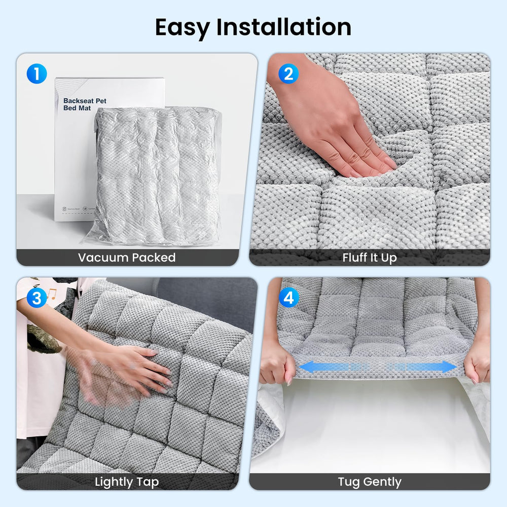 REEVAA Dog Bed Mat pup-nap-time use highlighting cozy naps on the go