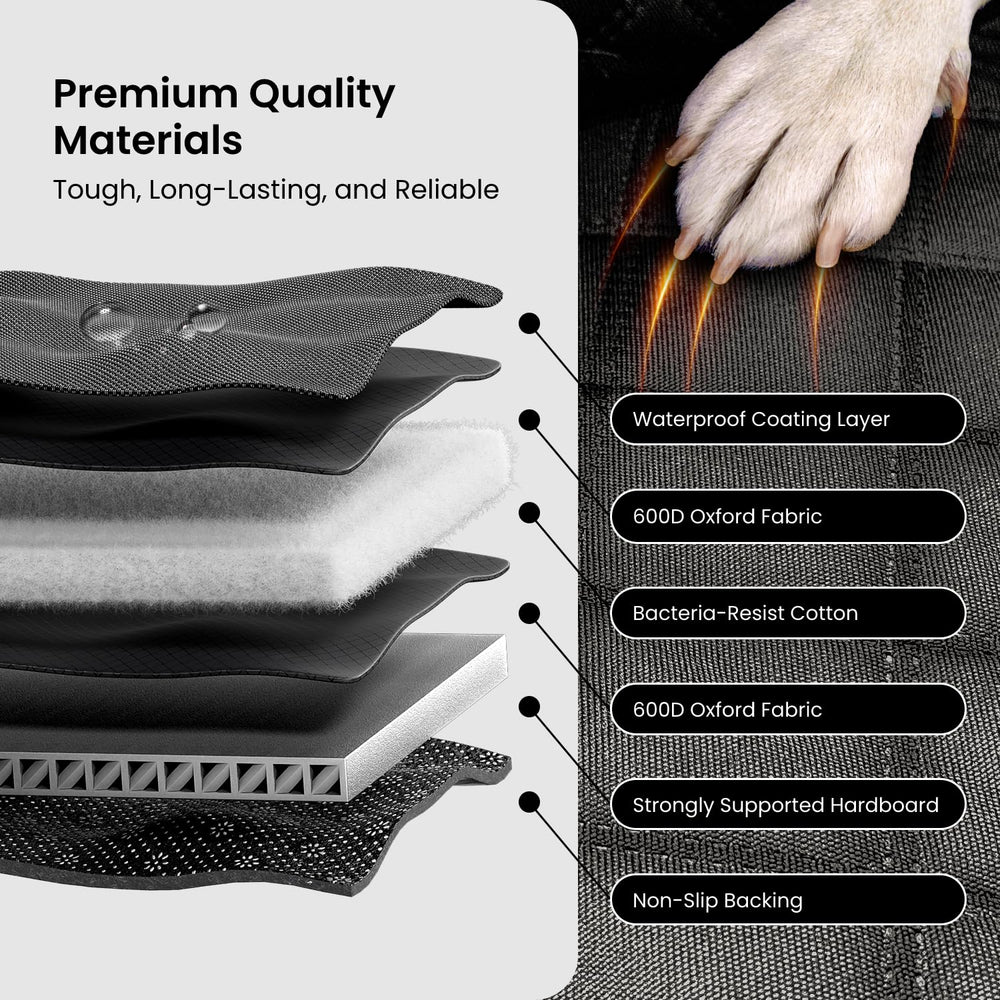 REEVAA plush padding delivers comfortable support for naps and play on road trips.