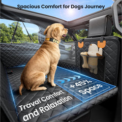 REEVAA waterproof dog seat mat shields interior from mud and water after adventures.