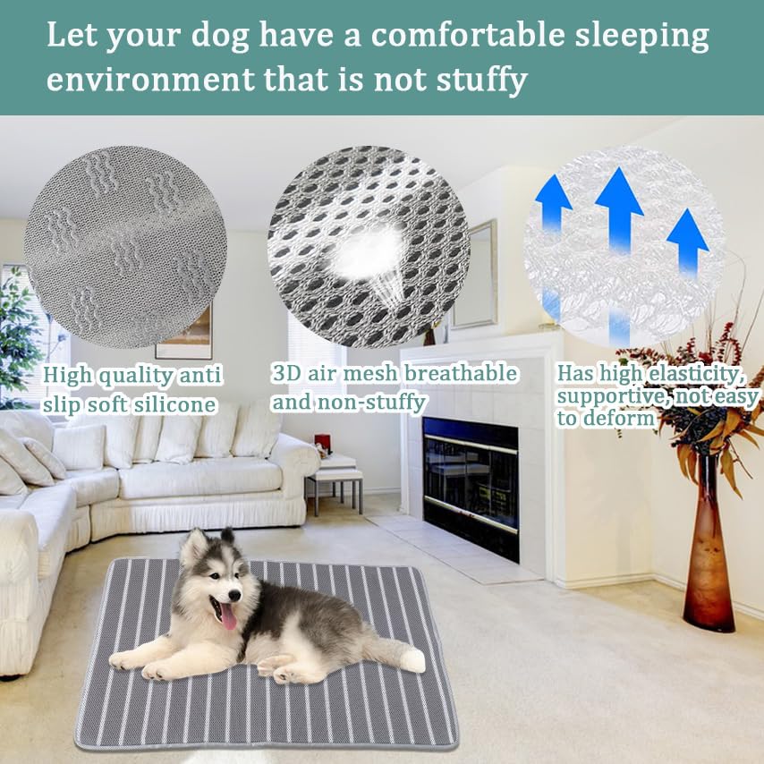 REEZEIVI foldable dog mat designed for easy storage and travel use.