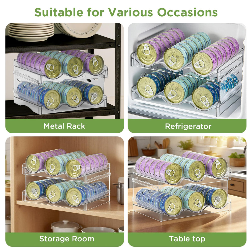 Reflying cat food can organizer easy-clean surface wipes clean in seconds
