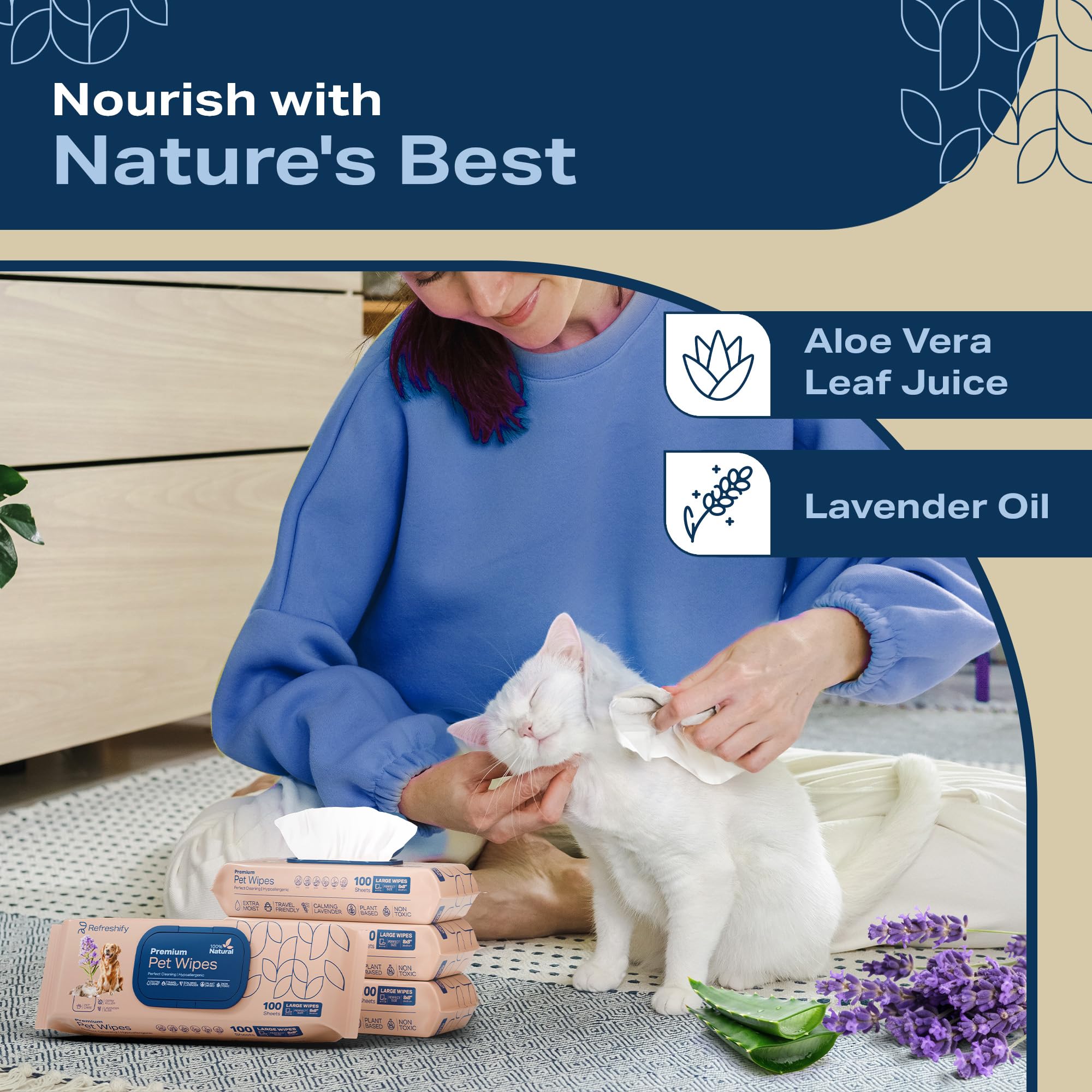 REFRESHIFY dog wipes travel-pack on-the-go setup for cleanups during walks