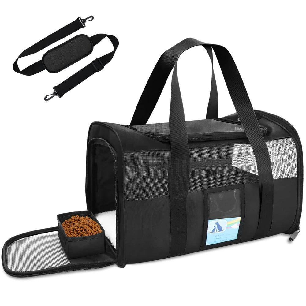 Refrze pet carrier under-seat-fit keeps your cat or small dog comfortable on flights