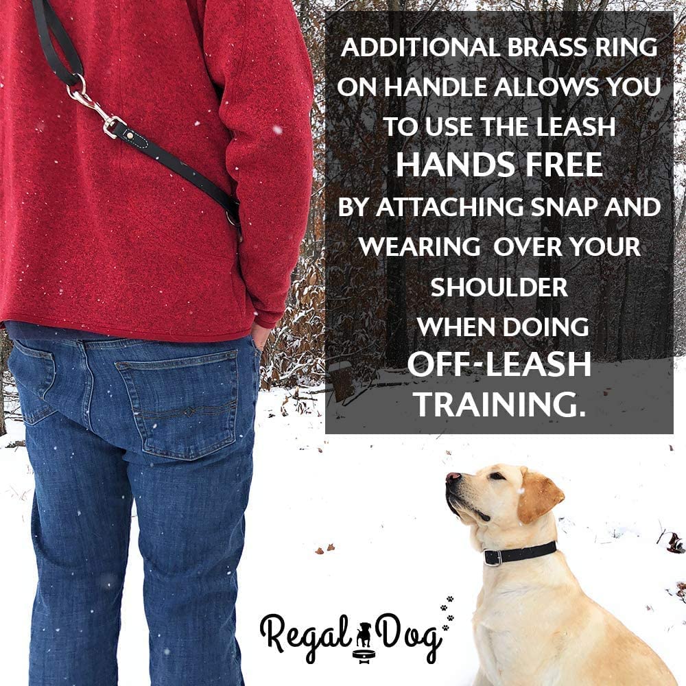 Regal Dog Products collar remains soft and flexible in cold weather.