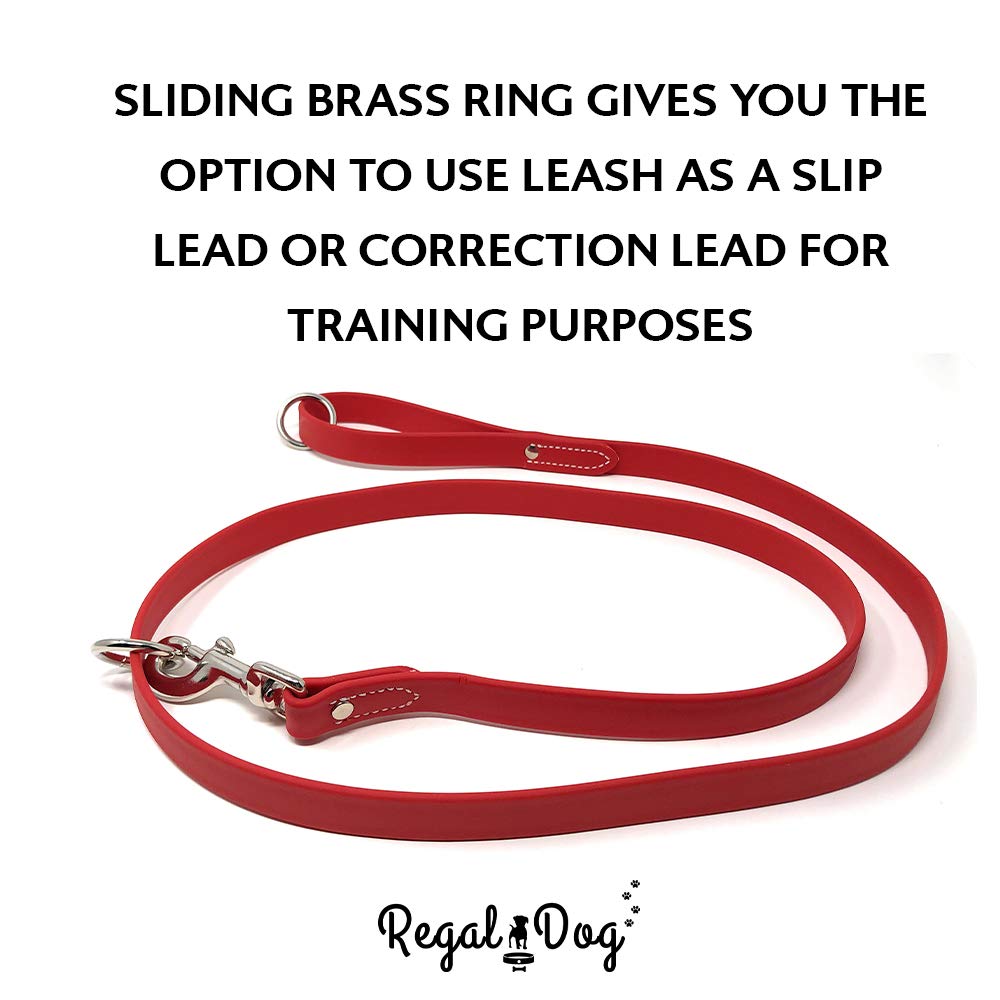 Regal Dog Products soft, flexible material feels comfortable on daily walks.