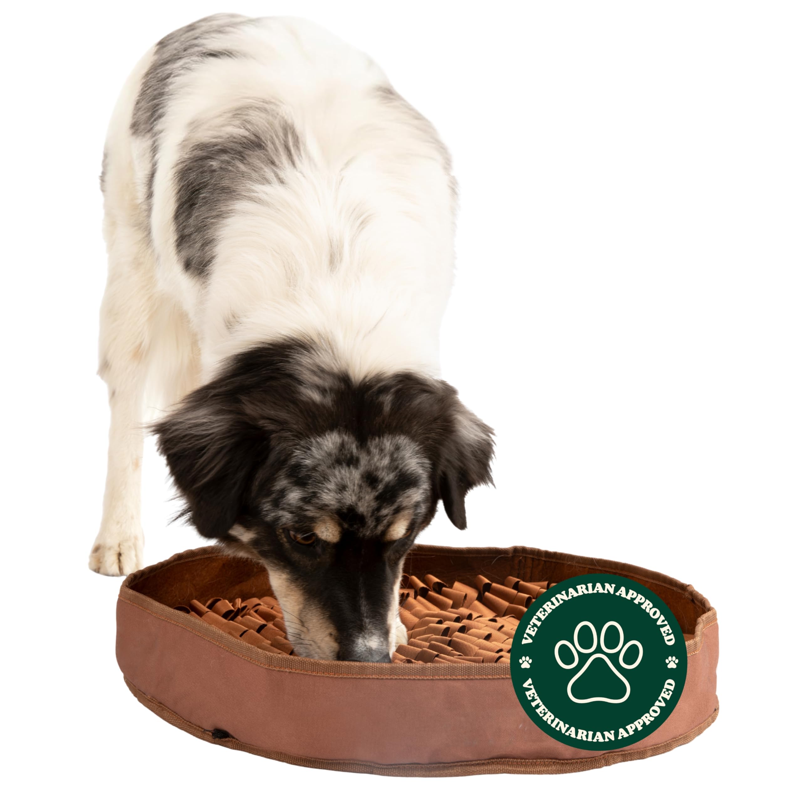 Reggie Stimulating Feeder Mat closeup with non-slip base for stable meals.