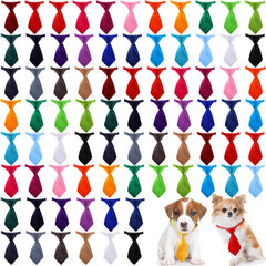 Reginary 78-piece dog ties set pack in vibrant colors for versatile pet styling
