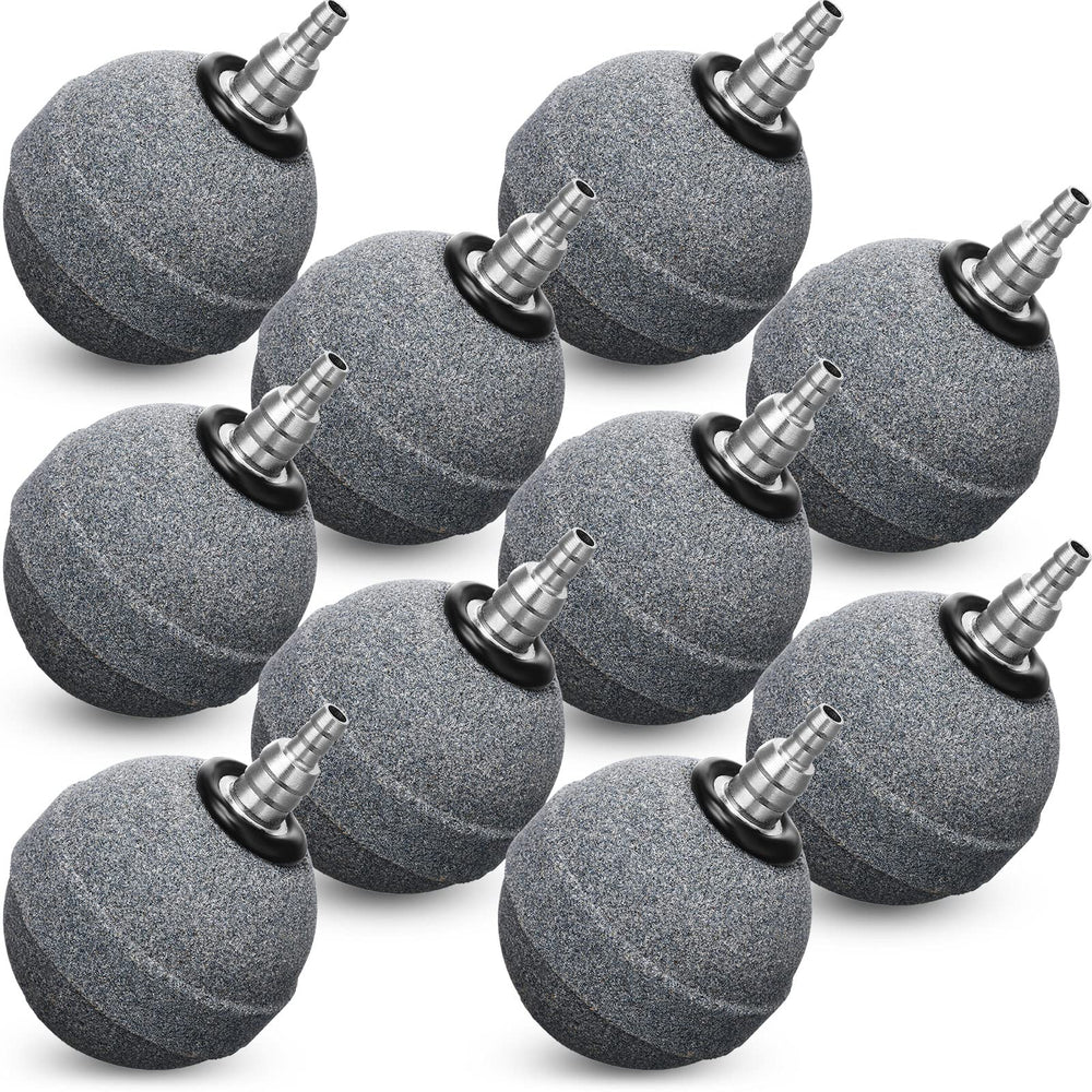 Reginary aquarium air stone 2-inch ball diffuser delivering steady bubbles for better oxygenation.