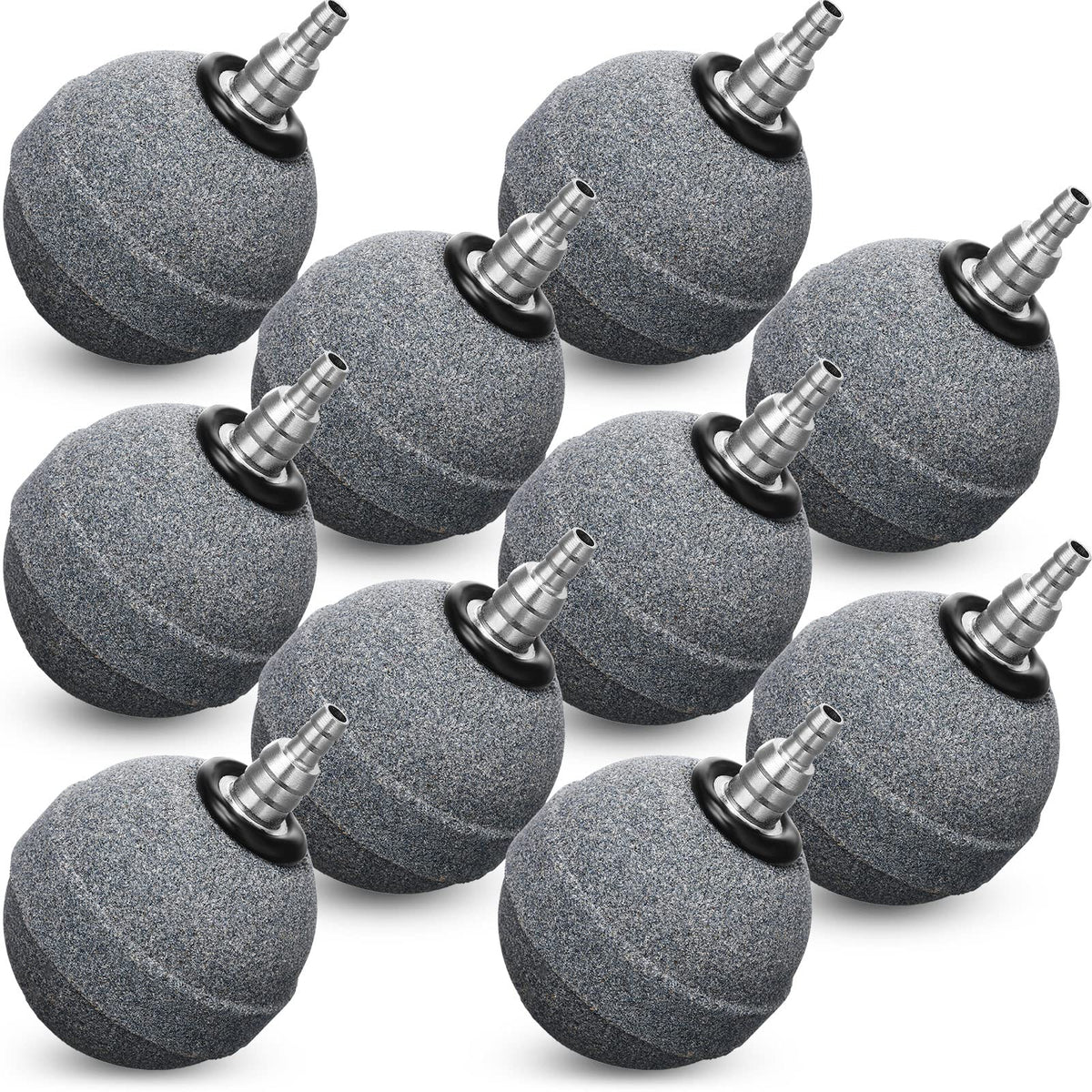 Reginary aquarium air stone 2-inch ball diffuser delivering steady bubbles for better oxygenation.