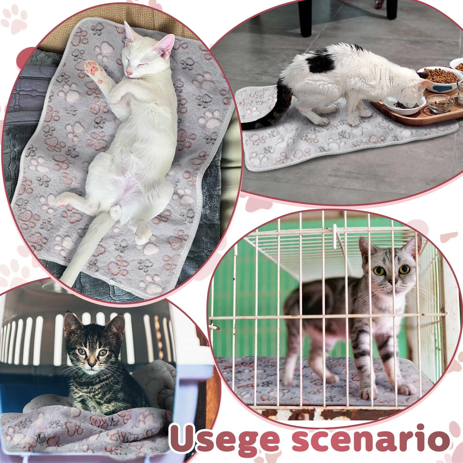 Reginary blanket cage-liner setup demonstrates versatile use in cages and travel.