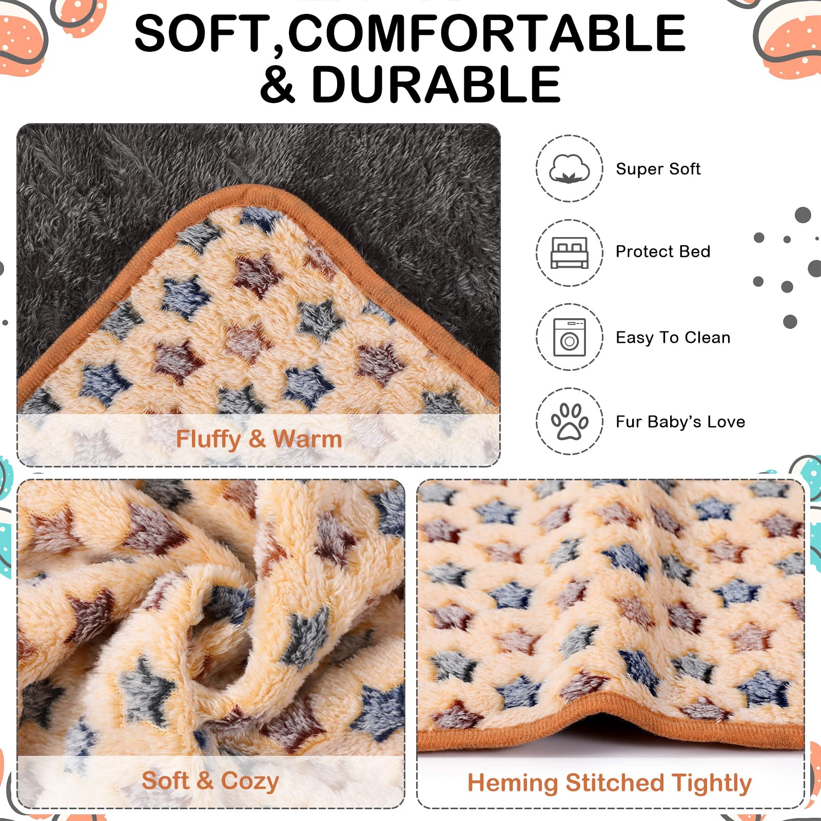 Reginary soft fleece blanket close-up shows warm, comfortable texture.