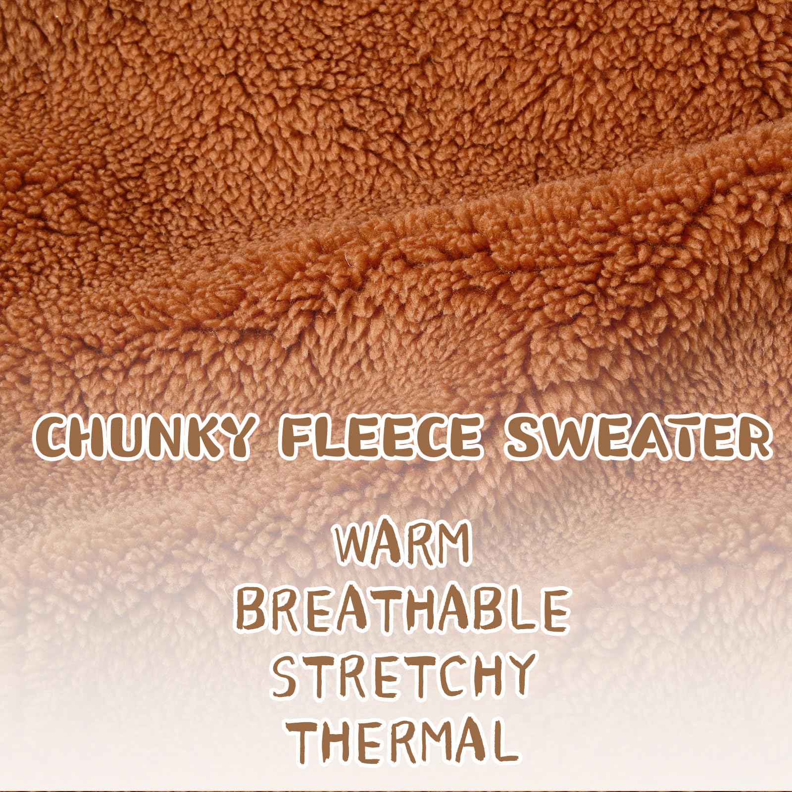 Reginary double sided plush dog sweater closeup showing soft fabric
