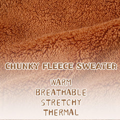 Reginary double sided plush dog sweater closeup showing soft fabric