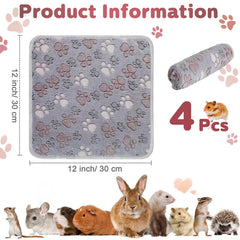 Reginary guinea pig blanket pink 12x12 provides warmth and stain resistance for playtime.
