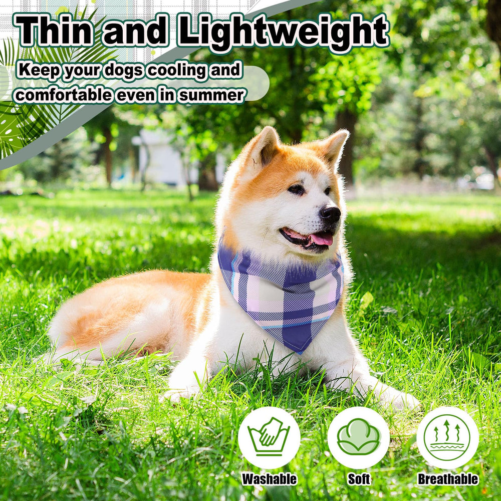 Reginary polyester dog bandanas are washable and long-lasting
