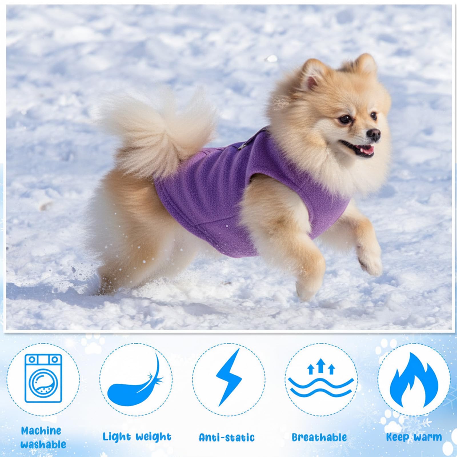Reginary pullover design allows easy on-off for quick outings.