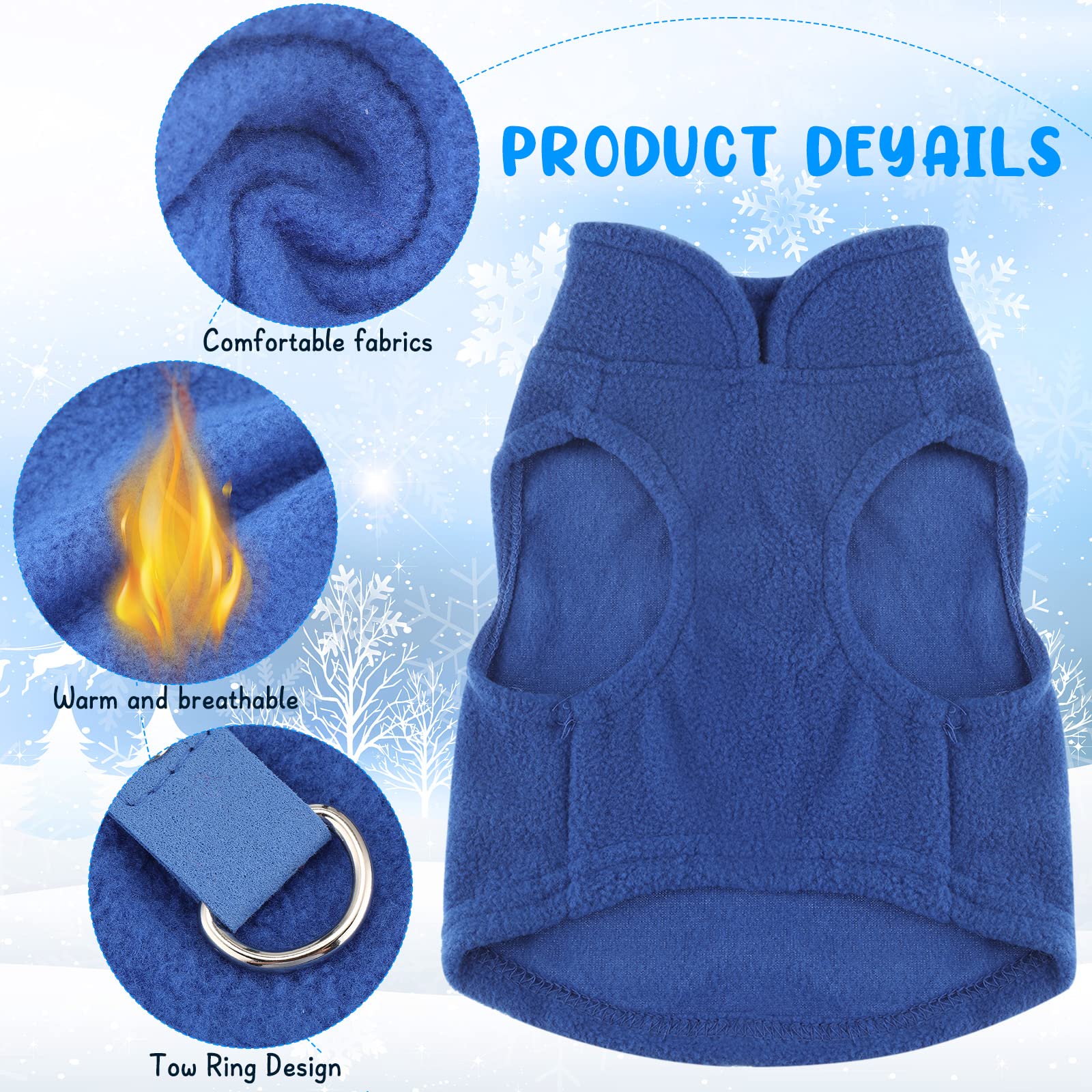 Reginary soft fleece dog sweaters provide warmth and breathable comfort.