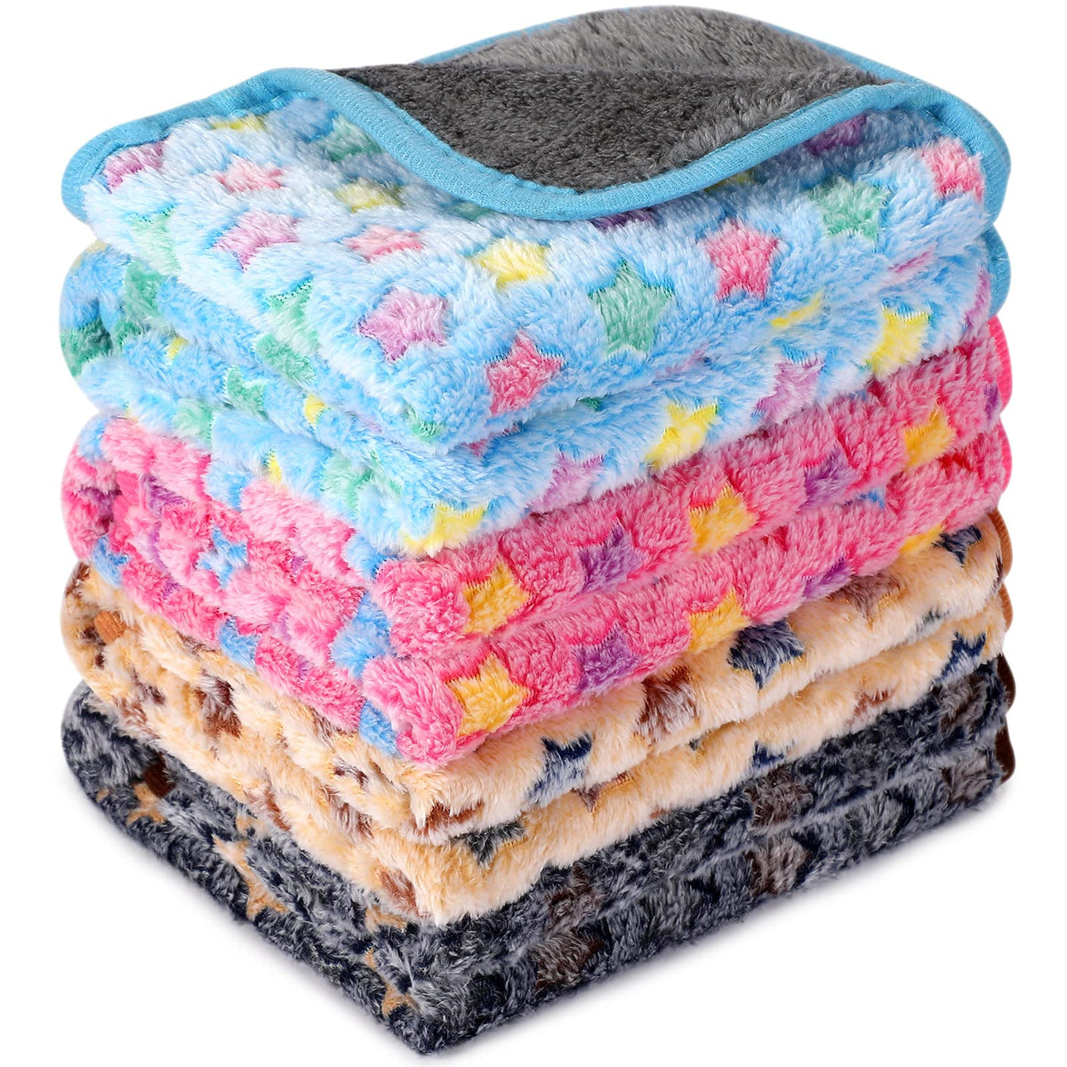 Reginary star-pattern guinea pig blanket in 24x47 inches for cozy naps.