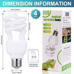 Reginary 10.0 UVB 13W bulb on E27 base enabling easy installation