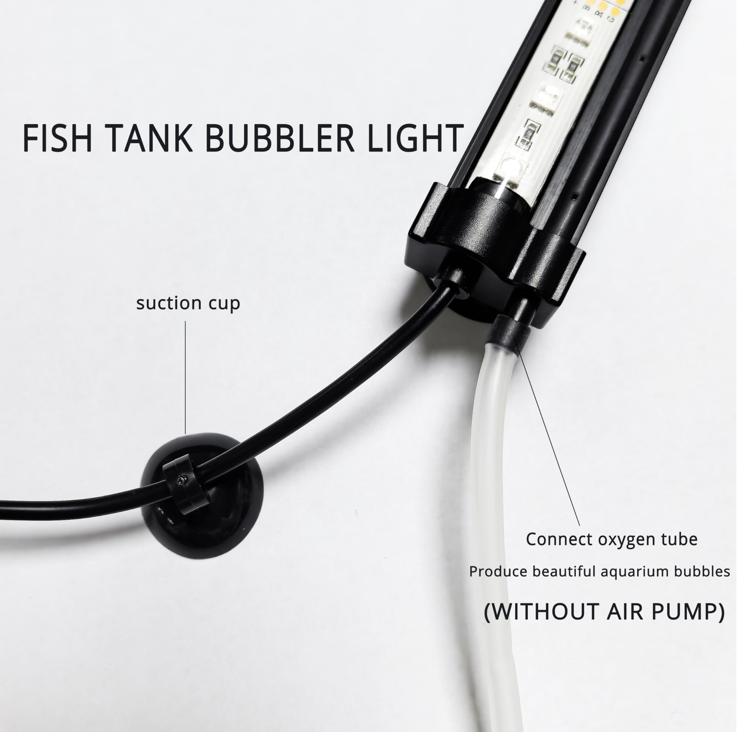 REIRQIE remote-control aquarium light with memory for quick color setups.