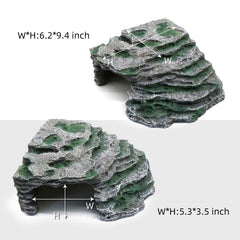 relaqcc Large Reptile Hide shale scape cave-den safe retreat for beardies