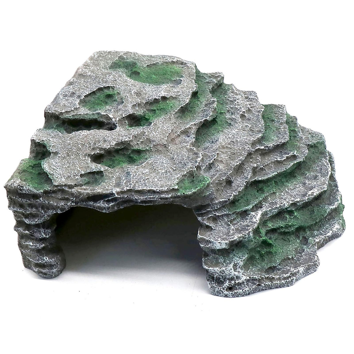 relaqcc Large Reptile Hide shale scape entrance demonstrates secure den and basking option