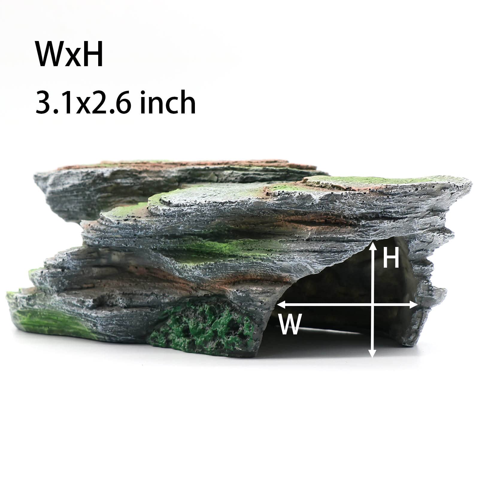 relaqcc Reptile Resting Terrace top-view shows versatile placement within a tank.