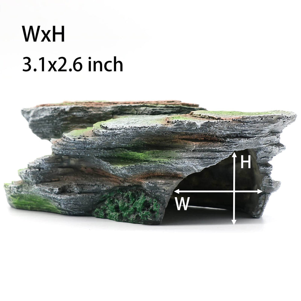 relaqcc Reptile Resting Terrace top-view shows versatile placement within a tank.
