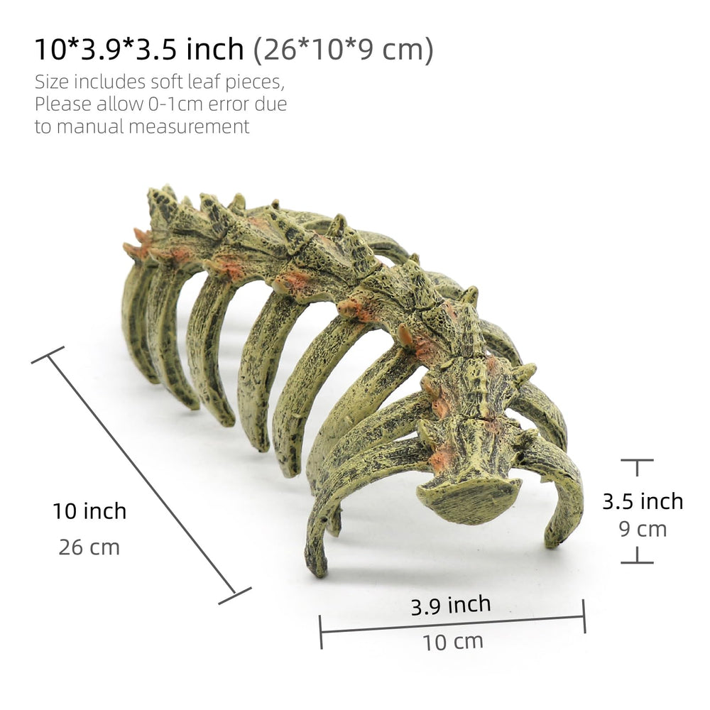 relaqcc skull ornament trunk cave for fish to swim through and rest