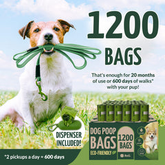 Reli 1200-count bulk bags for frequent walks and fewer refills