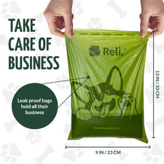 Reli unscented oxobiodegradable bags keep cleanup discreet and odor-free.