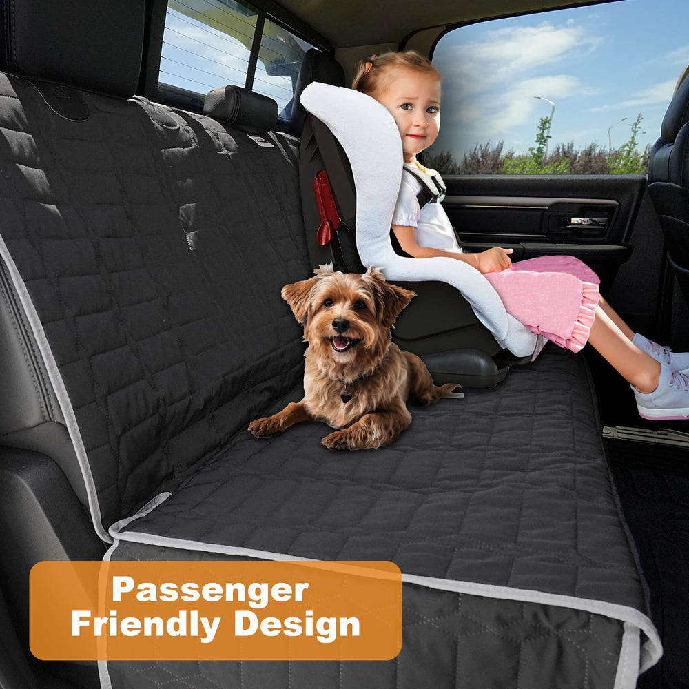 Reliadura anti slip backseat dog seat cover stays in place on rough roads