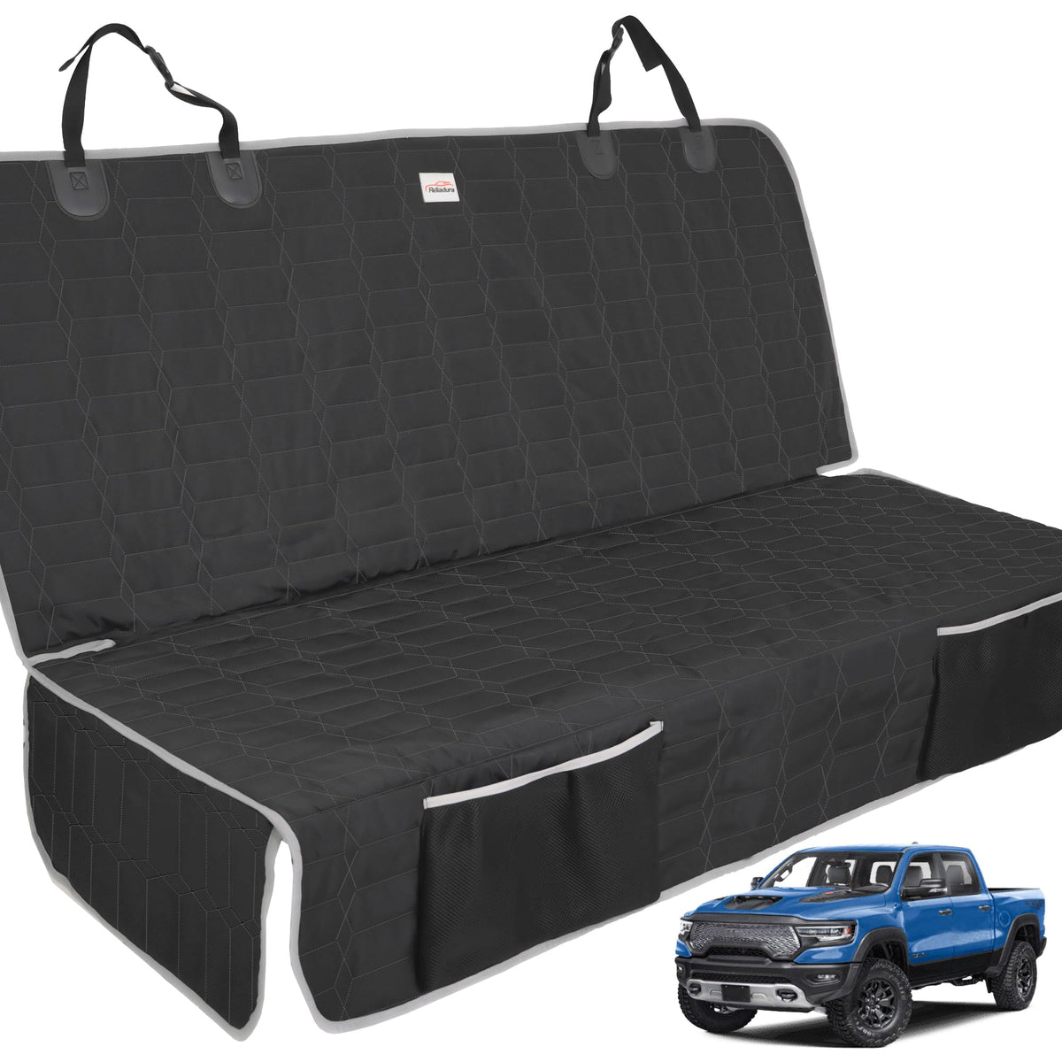 Reliadura dog car seat cover back seat fit protects against dirt and scratches