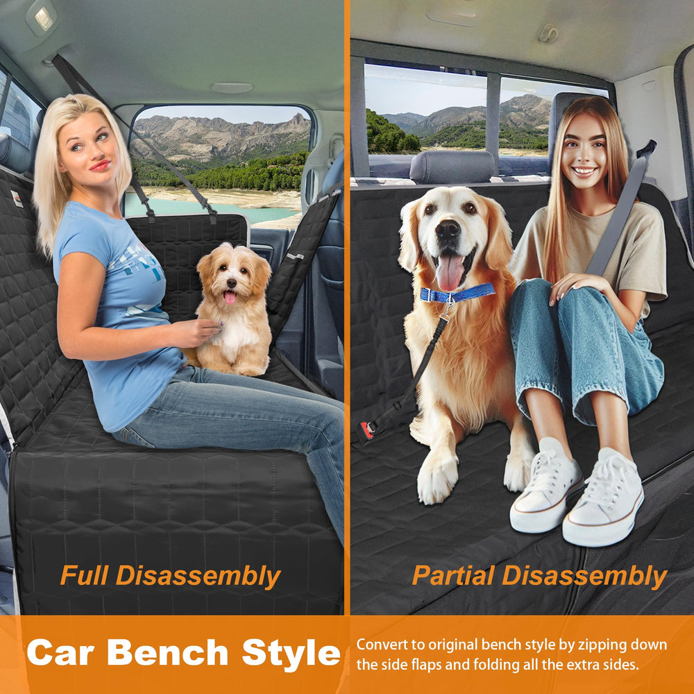 Reliadura Dog Hammock mesh window improves airflow and helps dogs stay calm.