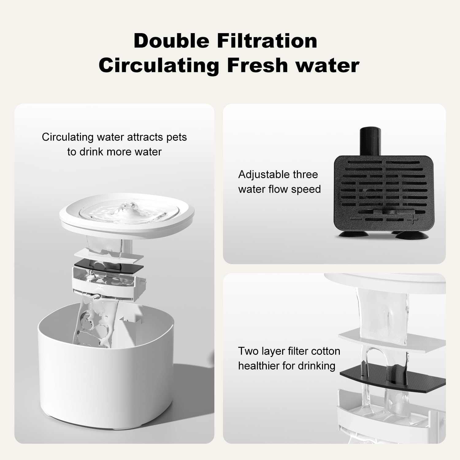 Relihom ultra-quiet motor close-up highlights 32dB operation for peaceful homes.
