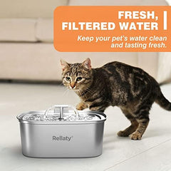 Rellaty activated carbon filter layer visible for odor control and fresher water.