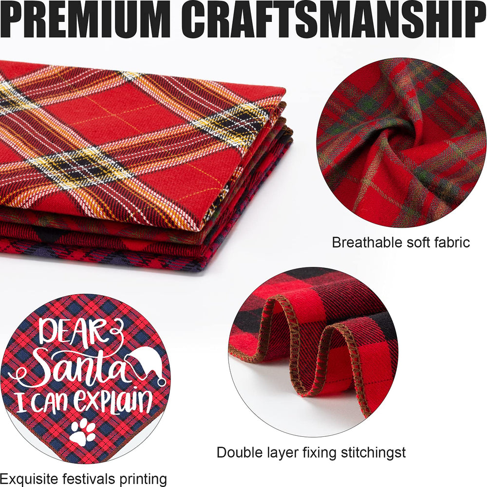 Remifa dog bandanas Santa s Helper front adds playful flair to pet outfits