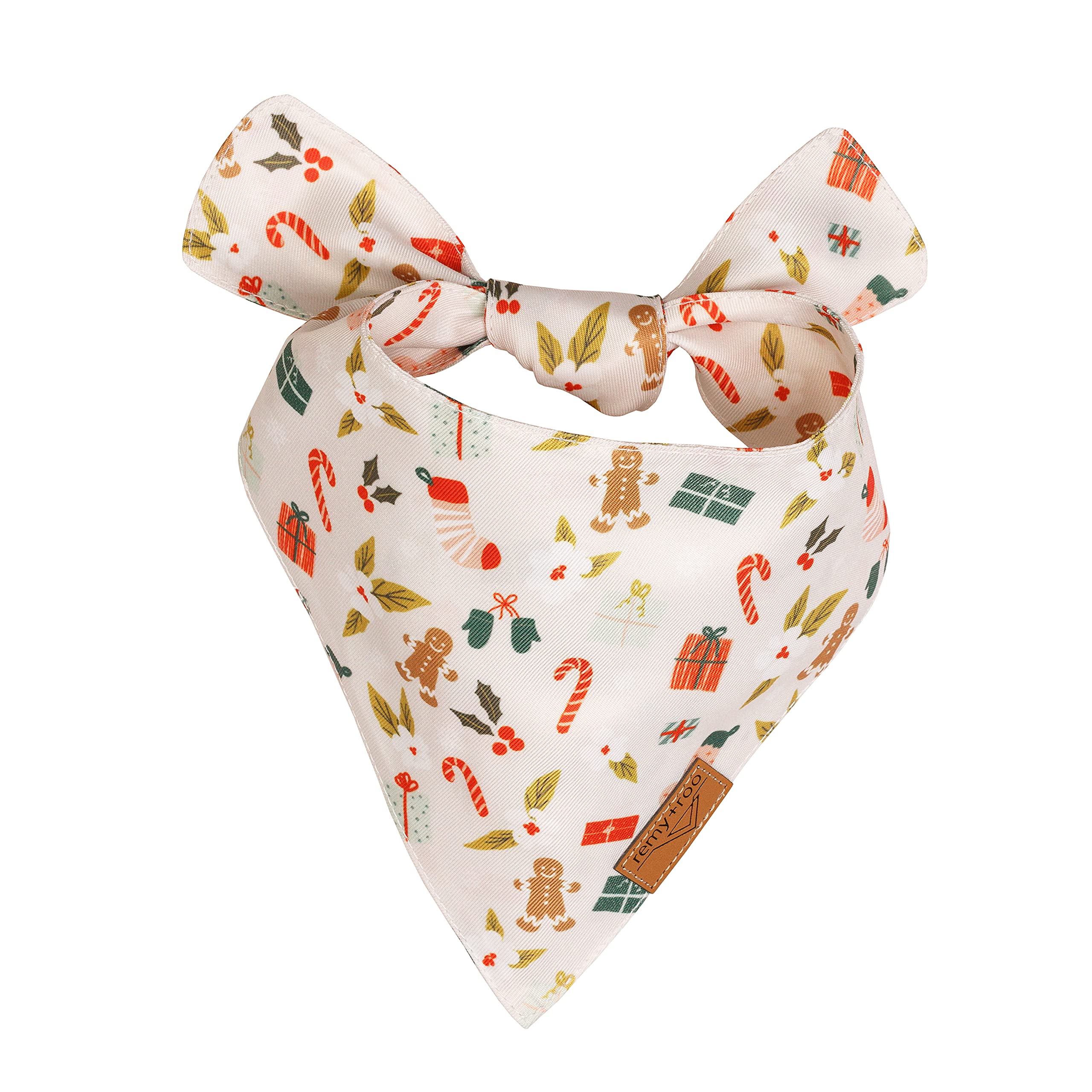 Remy+Roo dog bandanas 2pack durable fabric closeup highlighting dual-layer construction