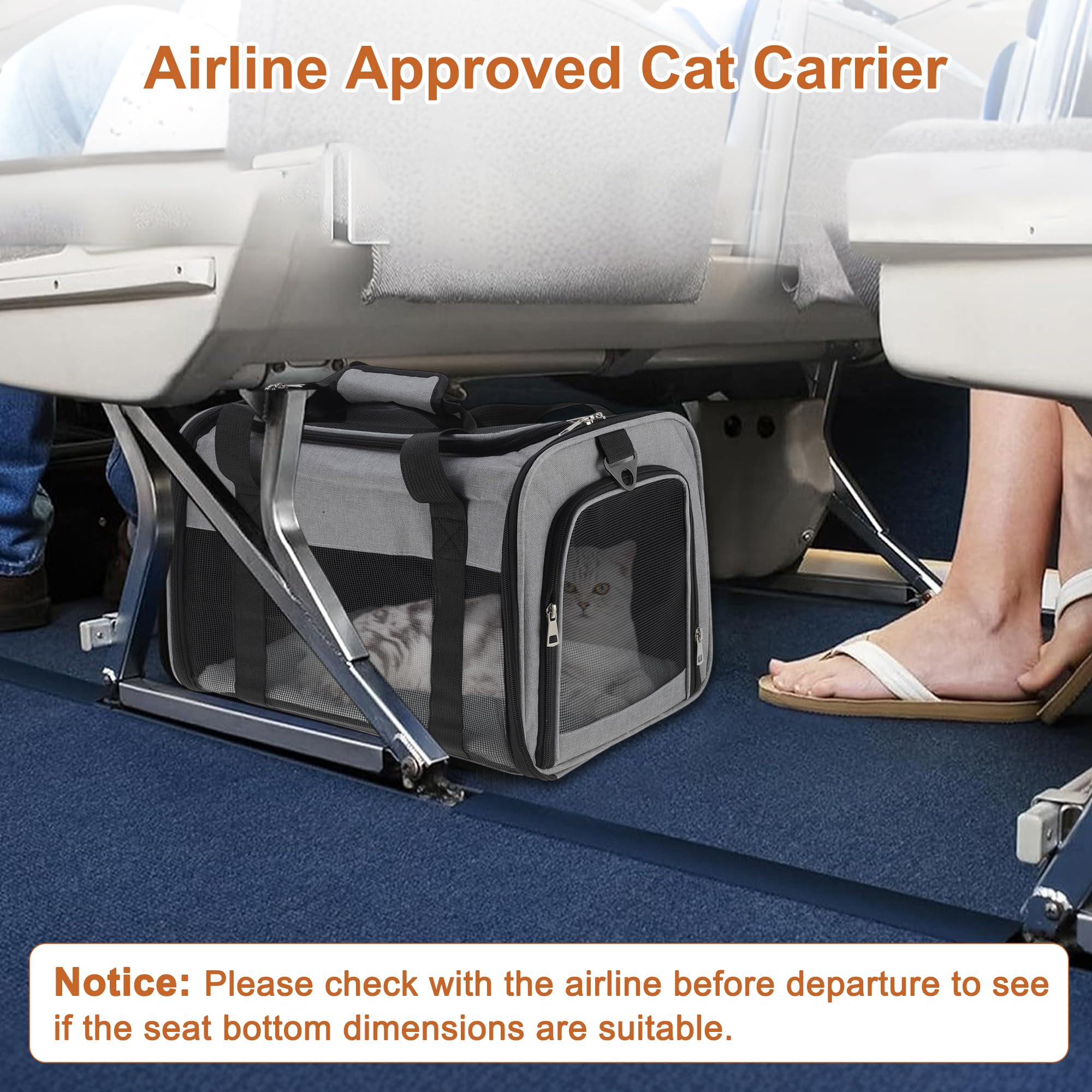 RENEWREVITAL cat-carrier-soft-shell highlights comfortable, secure interior
