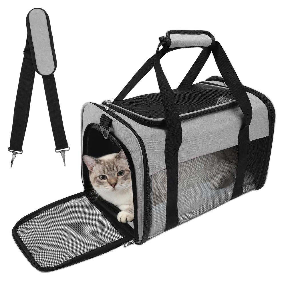 RENEWREVITAL pet-carrier-mesh-design shows breathable panels for cooler travel