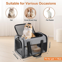 RENEWREVITAL pet-carrier-shoulder-strap demonstrates hands-free carrying on the go