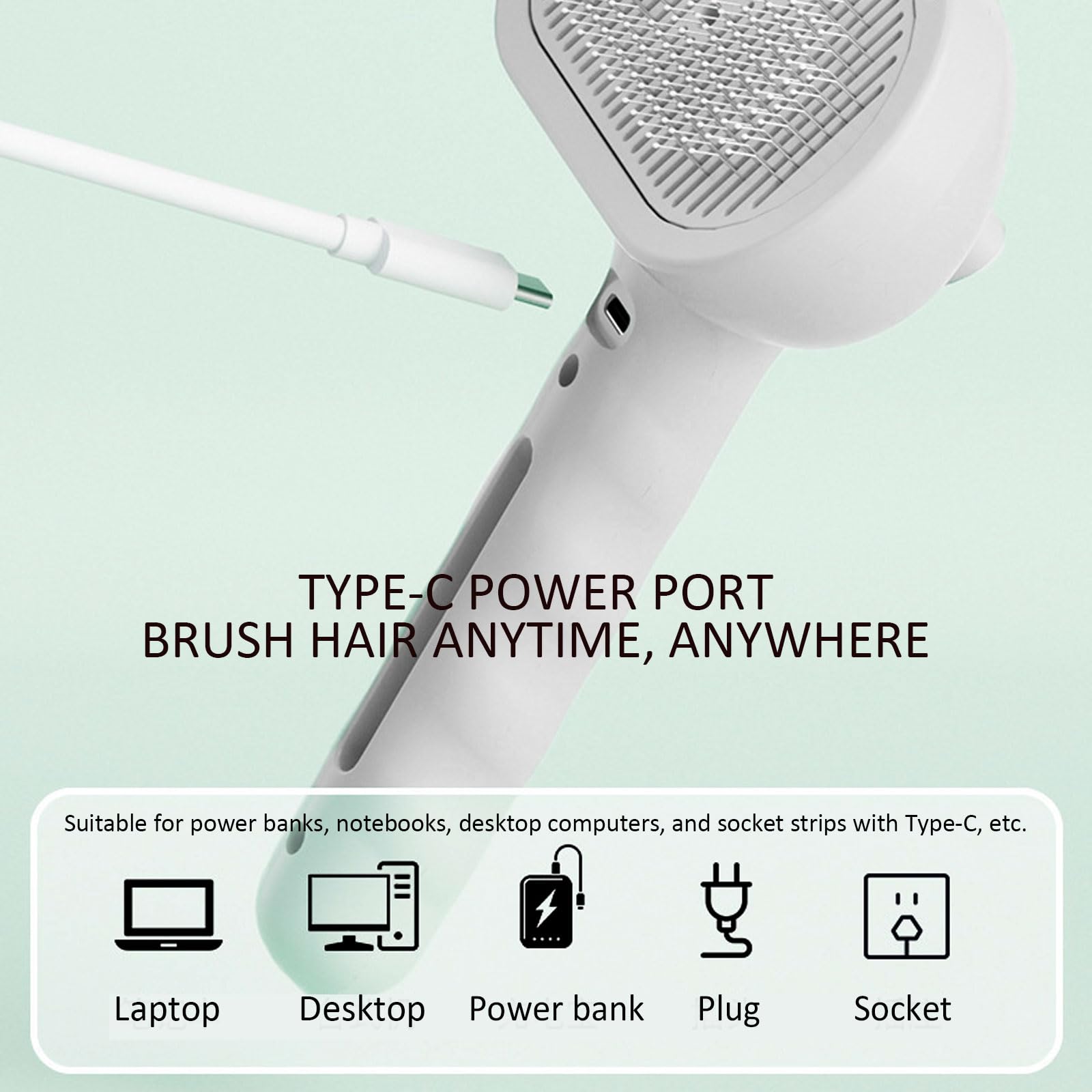 ReNu Dog Brush ergonomic-handheld form supports steady grooming anywhere.